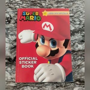 Super Mario Official Sticker Book Nintendo Paperback Like New!